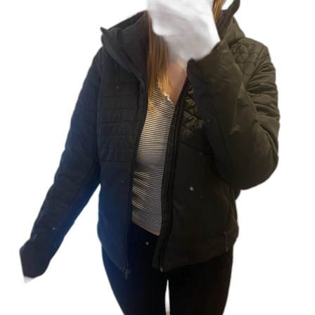 svart jacka från adidas