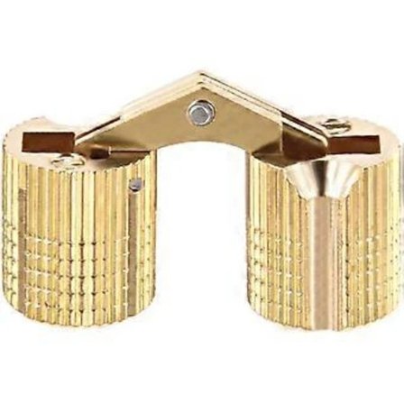 /EA/ Sylindrisk hengsel usynlig dørhengsle skap garderobe 12mm vinkel åpen 180°