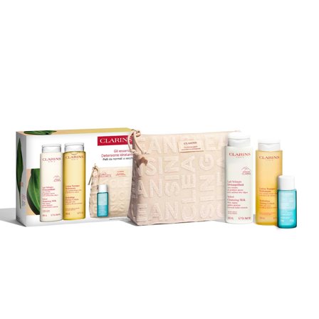 Clarins Detergenza Kit Gli essenziali detersione idratante - Cofanetto Detergente