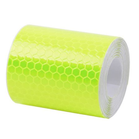 Selvklebende reflekterende varseltape - 5 × 300 cm (lys gul)