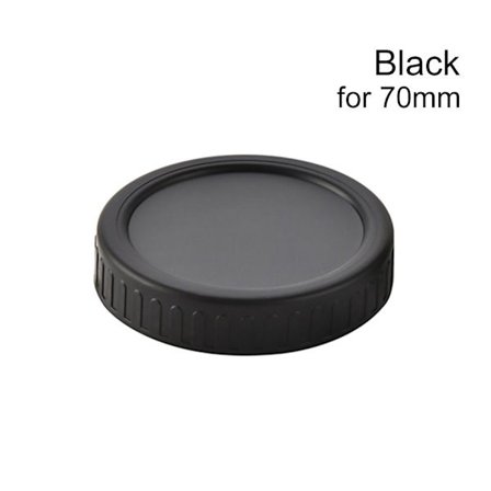 6 stk Mason Jar Låg 70mm 86mm SORT TIL 70MM6STK 6STK