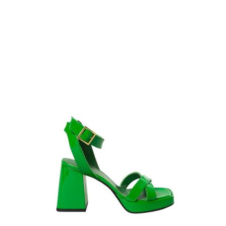 Giampaolo Viozzi Paint sandal , Groen , Dames , Maat: 40 EU