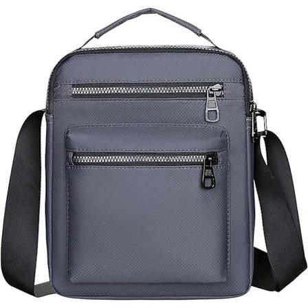 Herre Taske (Grå) Lille Herre Taske til Mænd Unisex Sikkerhed Skuldertaske til Mænd og Kvinder, Sport, Arbejde, Fritid, Rejser