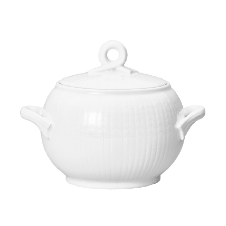 Rörstrand Skål med lock Swedish Grace 40 cl Serveringstillbehör Vit
