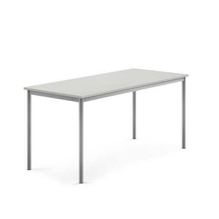 Tisch BORÅS, 1600x700x720 mm, Laminat grau, alugrau