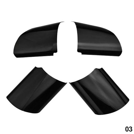 4 st För Ford Focus 2 MK2 2005-2014 2006 2009 2010 2011 Bil Ratt Glansig Dekorativ Kåpa Ratt Patch~01315