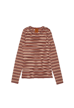 Nudie Jeans Jessy LS T-Shirt Striped Rib Överdelar Dam Lila XS