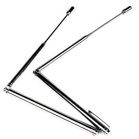 2 stk. bærbar peilepinne detektorverktøy justerbare stenger fleksibel spådom spøkelsesgull begravde gjenstander