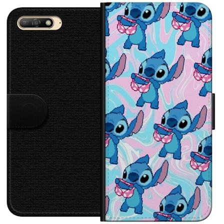Huawei Y6 (2018) Tegnebogsetui Stitch Retro