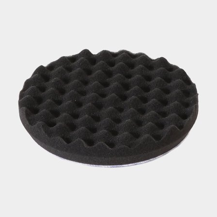 Wafelvormige polijstschijf Mirka Polishing Foam Pad, Ø125 mm x 25 mm, medium hard, geschikt voor steunpad Ø125 mm, zwart, 2-pack