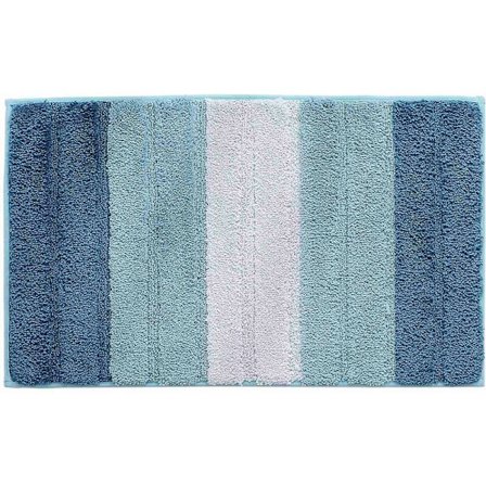 Ylellinen kylpymatto, 20 tuumaa x 32 tuumaa, pehmeä ja liukumaton mikrokuituinen suihkumatto - sininen