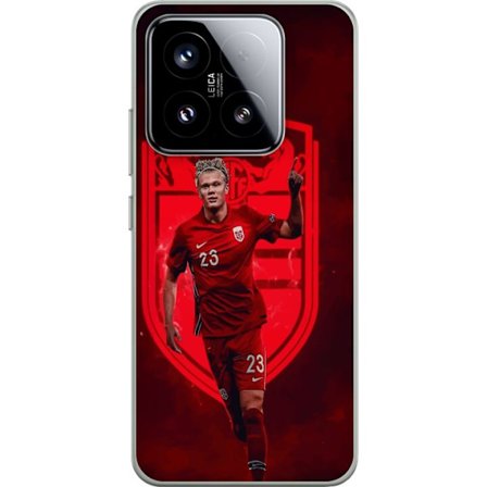 Kompatibelt Mobildeksel til Xiaomi 15 Erling Haaland Manchester City Norge fotball målmaskin angriper sterk fysikk fart og kliniske avslutninger som