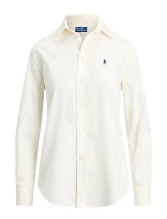 Classic Fit Cotton Twill Shirt Cream Polo Ralph Lauren