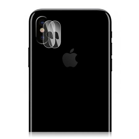 iPhone XS HAT PRINCE 9H arc edge heltäckande skyddsfilm till kamera linsen av härdat glas - Transparent 2st/ set
