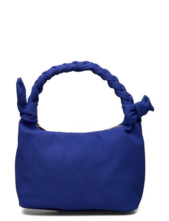 Olivia Braided Handle Bag Bags Hand Bags Blå Noella*Betinget Tilbud