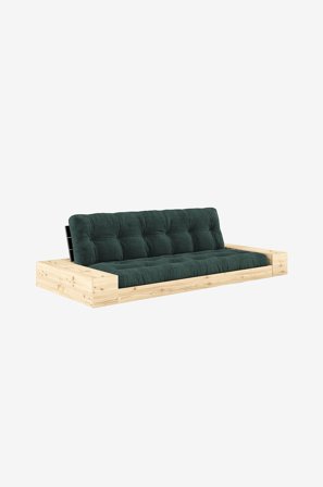 Karup Design - Base Sovesofa m. 2 sidebokse Tre-personers - Grøn - Sovesofaer - Fra Homeroom
