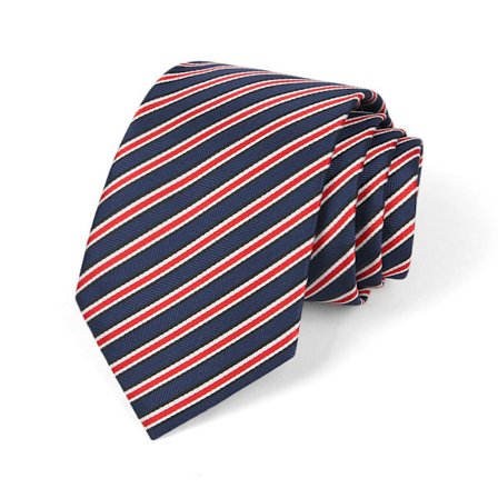 Randig bröllopsslips Näsduk slips för män