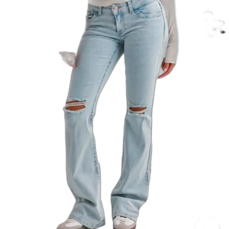 Ljusblå bootcut jeans kolla beskrivningen!