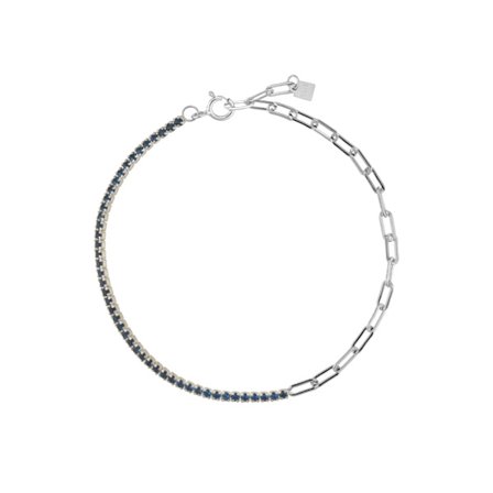 925 Sterling Sølv Fargerik Cubic Zirconia Choker Kjede Halskjede 2021 Regnbue Sjarm Lang Kjede Smykker Horoskop CZ Kvinner Gave