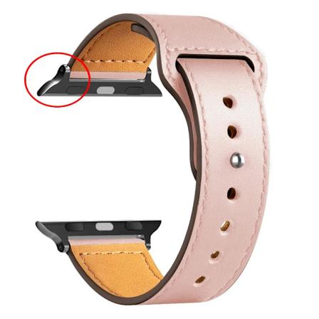 Læderrem til Apple Watch Ultra 2 49mm 44mm 40mm 38mm/42mm Sport Loop Armbånd iWatch Serie 9 8 7 3 4 5 6 SE 41mm/45mm B Pink 6 49mm 42mm 44mm 45mm B 