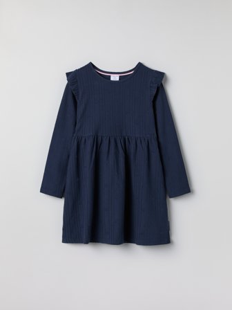 Polarn O. Pyret - Knitted dress - 128 - Childrenswear - blue