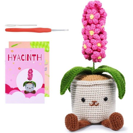 Hyacintvirkningsset - Nybörjarset för virkning med steg-för-steg-videohandledning för vuxna
