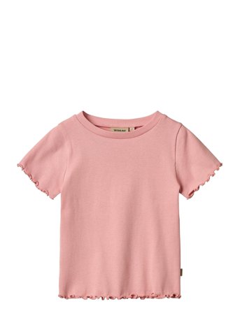Wheat Rib T-Shirt S/S Alicia - Pink - 110