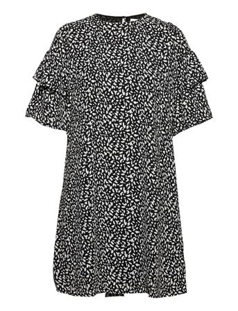 Slfcarla 2/4 Short Dress M Black Selected Femme