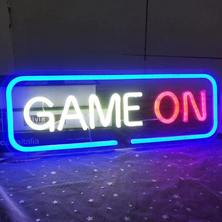 Neon Game On Neon de Gamer LED Neon seinävalaisin koristelu