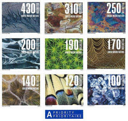 Schweiz - Naturens mønstre - Postfrisk sæt 9v