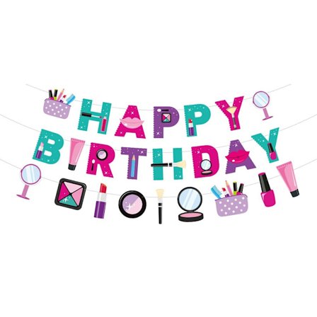 Prinsesse Makeup Party Dekor Bursdagsfest Dekor BANNER BANNER