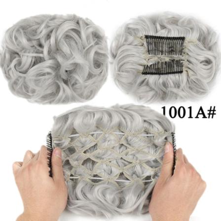 TG Kam Klips-i Krøllet Hårextensions Chignon Hår 1001A 1001A