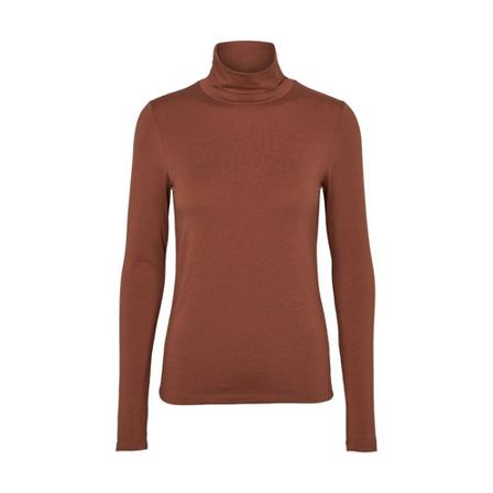 Basic Apparel Joline Turtleneck Brun, Dame Rullekraver