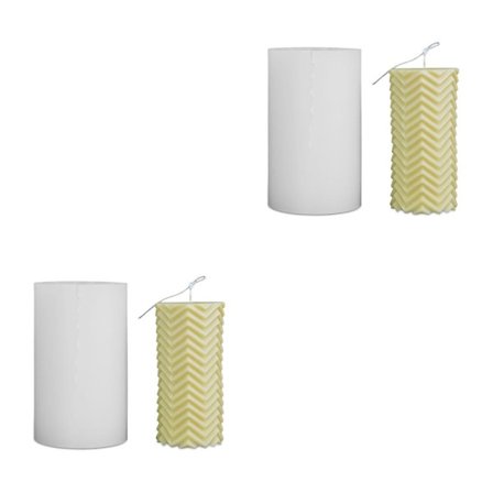 1/2/3 Sylindrisk Form Silikon Aromaterapi Geometrisk Form