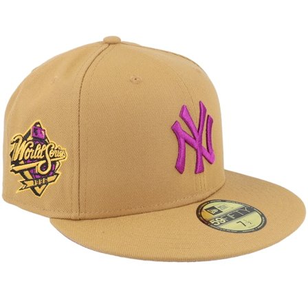 New Era - MLB Béžová fitted Kšiltovka - New York Yankees Launch 59FIFTY Wheat/Purple Fitted @ Hatstore