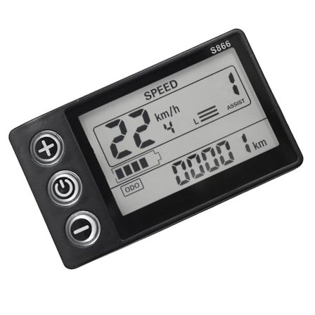 24V 36V 48V 60V S866 Controller Panel Dashboard Vandtæt 6PIN Elektrisk Cykel LCD Display til Elektrisk E-Bike Scooter
