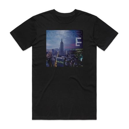 Oasis som står på axeln av Giants Album Cover T-Shirt Svart M