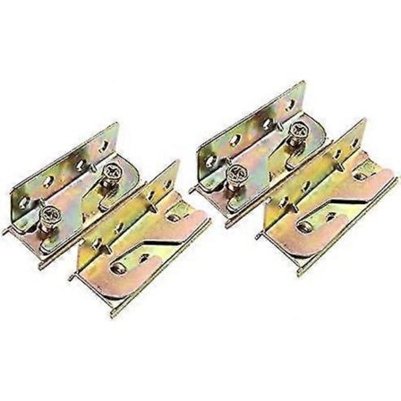 4-Dels Sengeskinnbeslagsett - Sengeskinnbeslag uten tapp - Inkluderer skruer