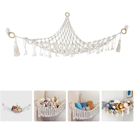 Mesh hengekøye type 1 for oppbevaring av kosedyr, 86*86*110cm