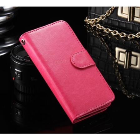 Praktisk 9-korts pung-etui til iPhone 7 -PINK- Rosa
