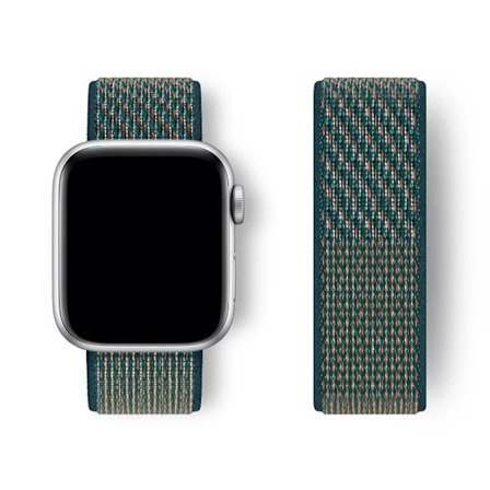 Nylon Loop Armband för Apple Watch band 44mm 40mm 45mm 41mm 46 42mm 49mm 44 45 mm armband iWatch serie 10 9 SE 7 6 5 4 Ultra 2