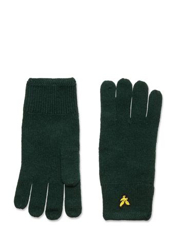 Racked Rib Gloves Accessories Gloves Finger Gloves Grøn Lyle & Scott