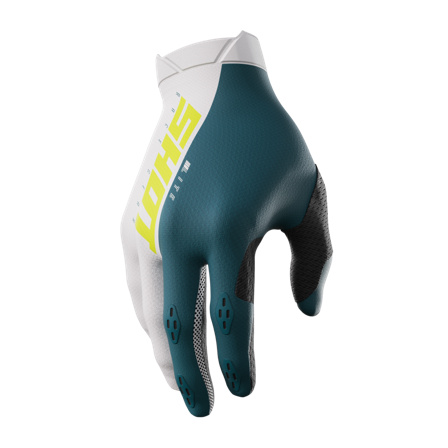 Mănuși Motocross Shot Lite albastru neon S