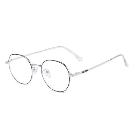 Anti-Blue Light Lasit Ylisuuret silmälasit MUSTA SILVER MUSTA