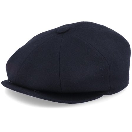 CTH Ericson - Svart earflap Caps - Gustav Sr. Melton Black Ear Flap @ Hatstore