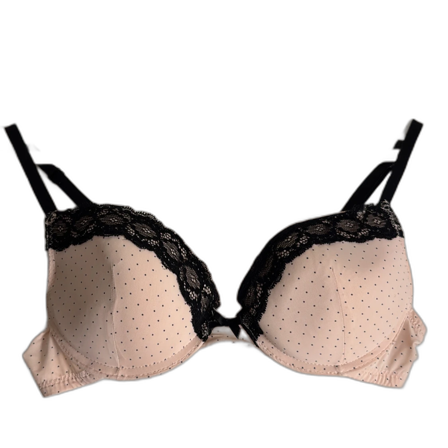 Prickig rosa bh med spets