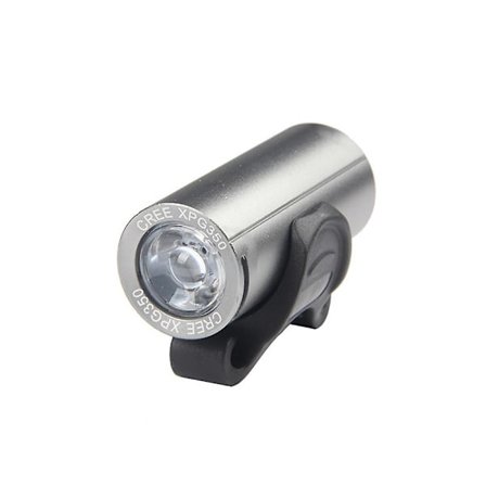 Vanntett Sykkel Frontlys USB Oppladbar 300 Lumen XPG Lysperle Super Sterkt Lys for Sykkel MTB Landeveissykkel (Sølv)-Perfet