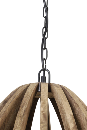 Light & Living Haranka Hengelampe Wood Dark-Brown Ø47