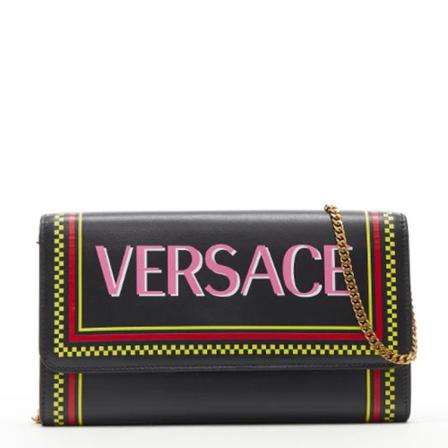 Versace Pre-owned Pre-owned Læder skuldertasker Sort, Dame Vintage Tasker, Størrelse: ONE Size