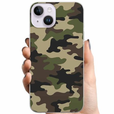 Apple Iphone 14 Tpu Mobilskal Woodland Camo